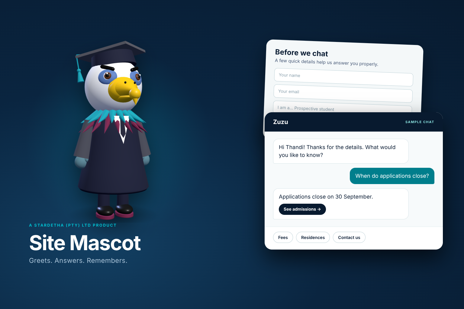 Site Mascot product preview